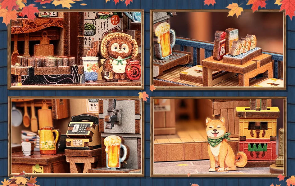 Japan Style Book Nook - Model to assemble