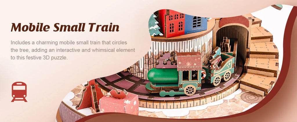 Music Box Christmas Melody Tree - Model to assemble