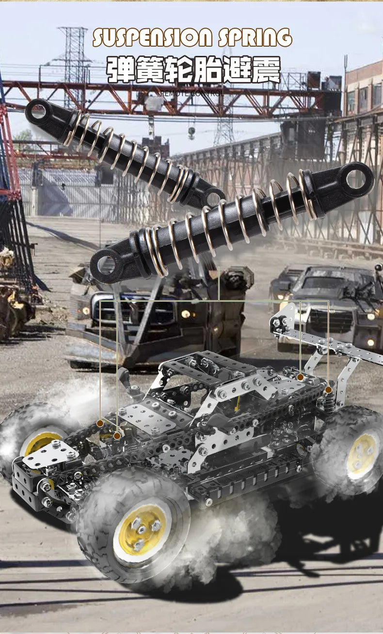 Racing Off-road Vehicle Model Screws And Nuts Disassembly