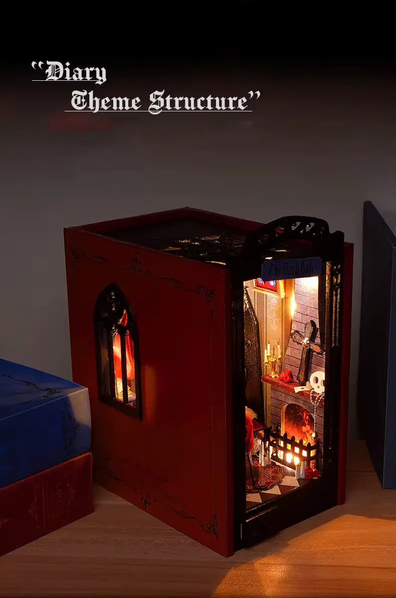 The Dark Gate DIY Book Nook Kit Model to assemble