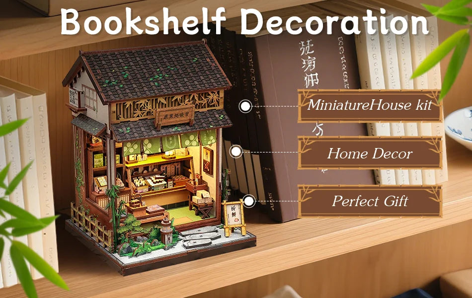 Japan Style Book Nook - Model to assemble