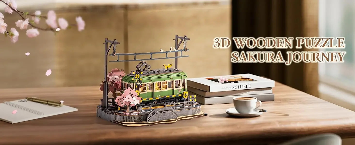 Sakura Journey Tram (with LED Lights) - Model to assemble