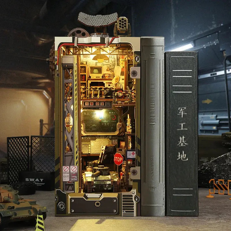 Military Base Bookend - Model to assemble