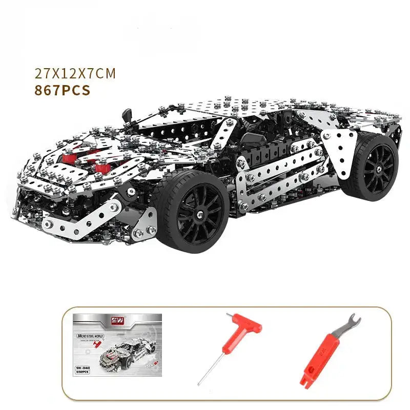 Racing Off-road Vehicle Model Screws And Nuts Disassembly Model to assemble