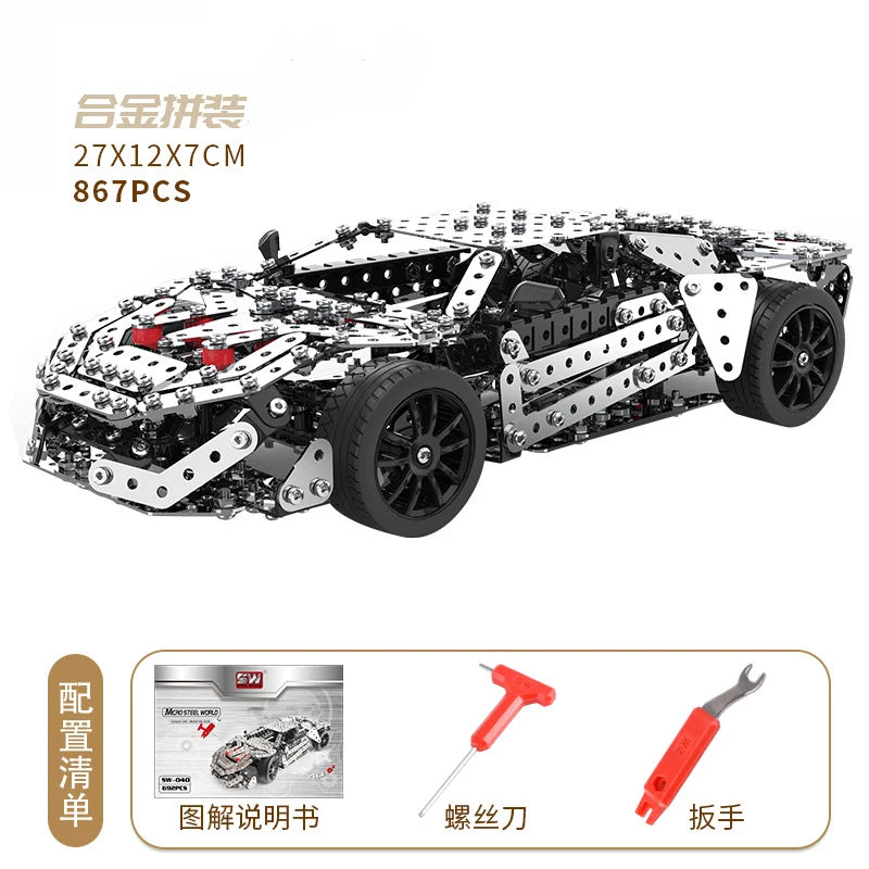 Racing Off-road Vehicle Model Screws And Nuts Disassembly