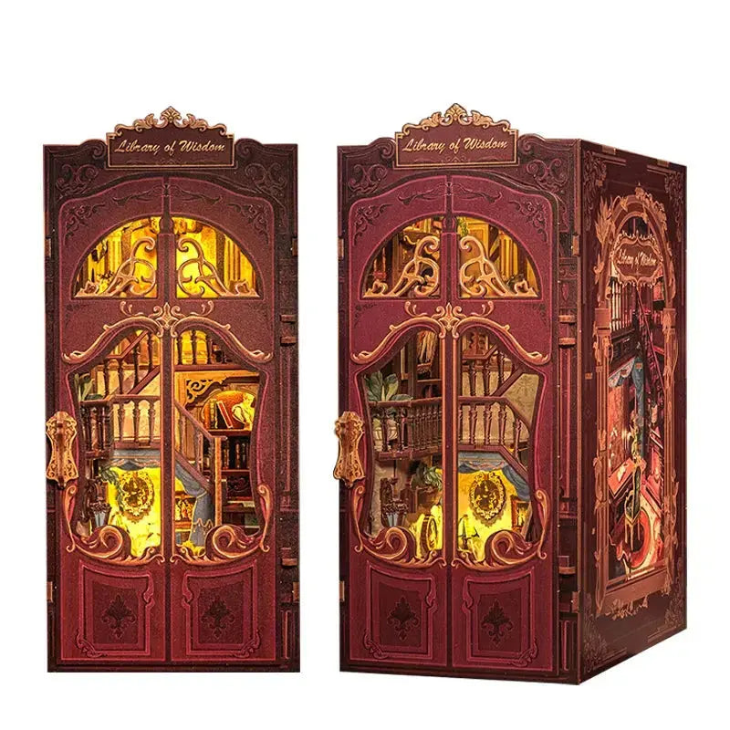 DIY Bookstore Book Nook with Light - Model to assemble