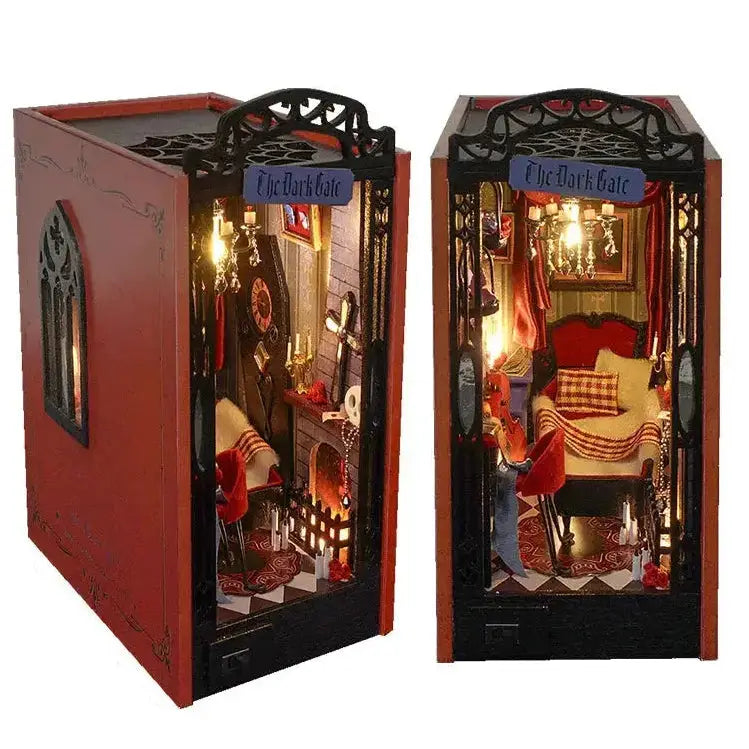 The Dark Gate DIY Book Nook Kit Model to assemble