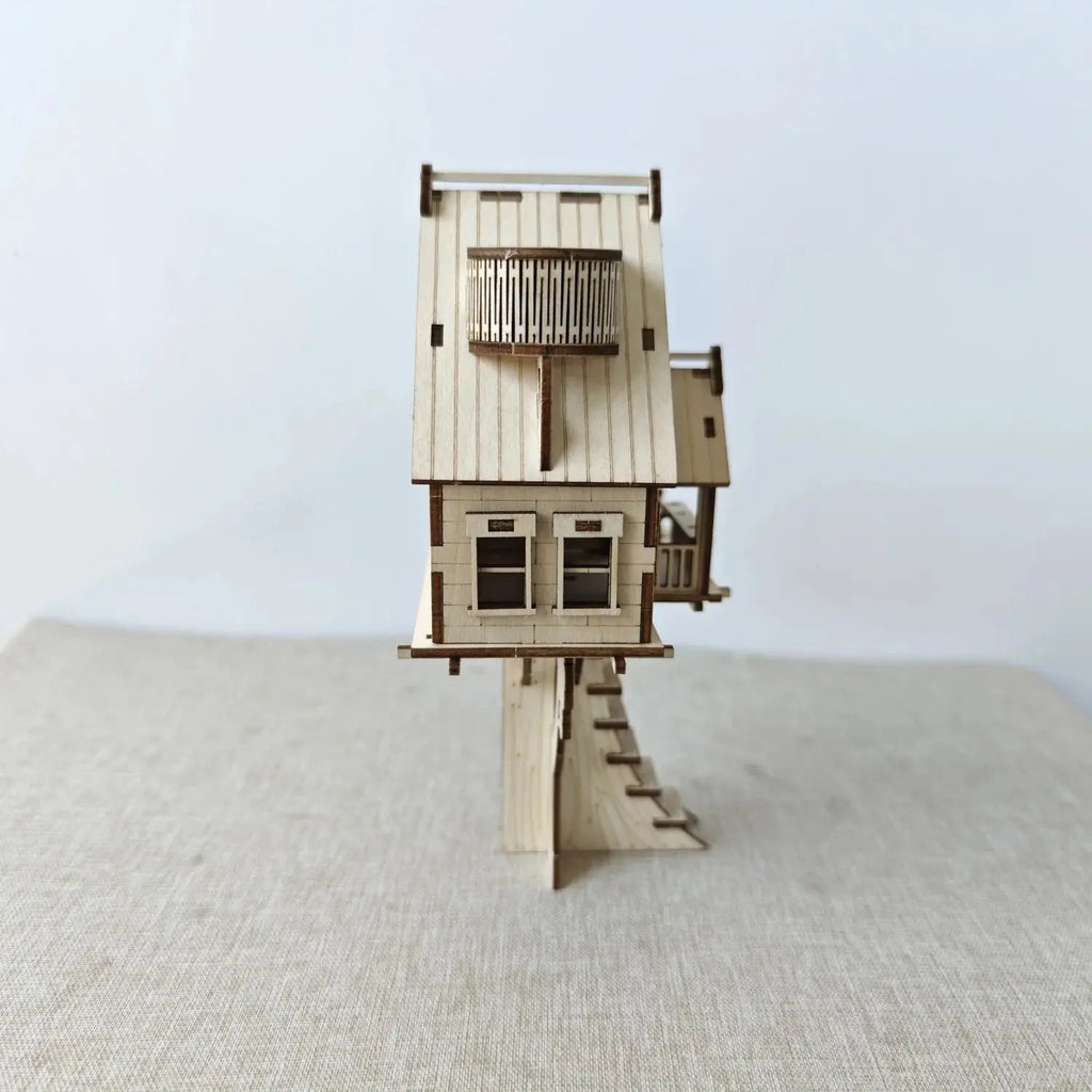 Wooden House 3D Puzzle - Model to assemble