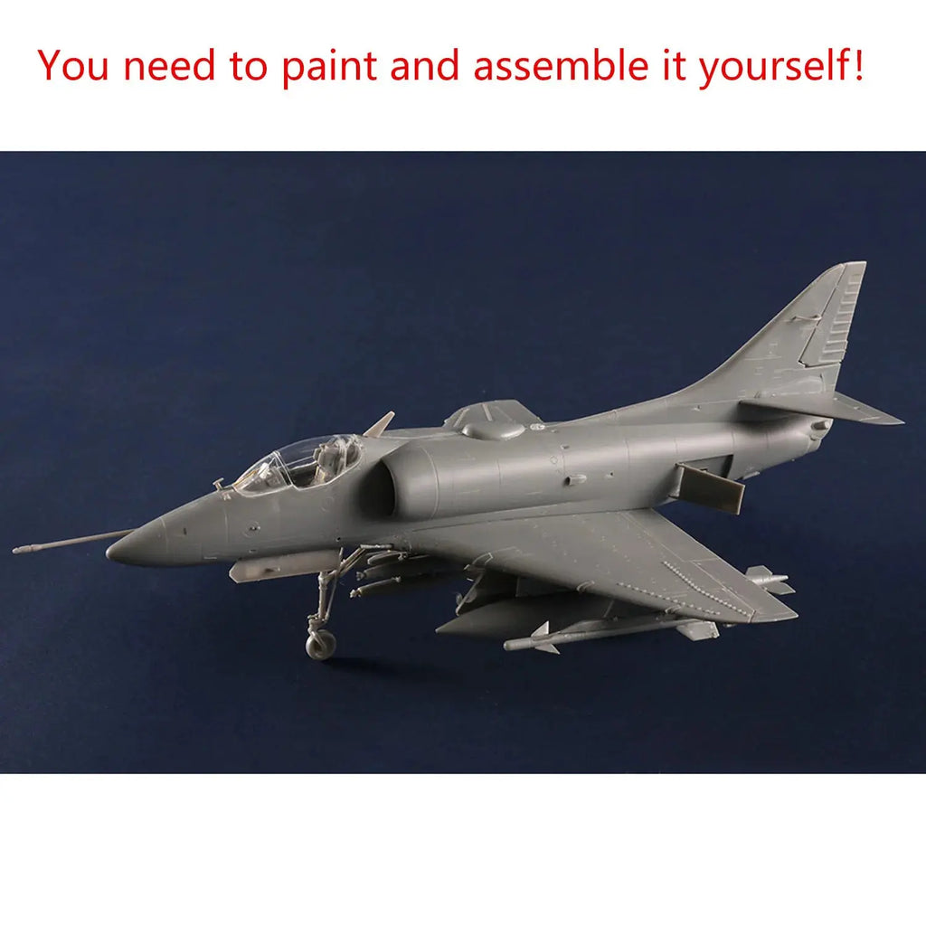 A-4C Skyhawk Attack Aircraft Model Kit 1/48 Scale – Unassembled Plastic Military Jet with Detailed Accessories - Model to assemble