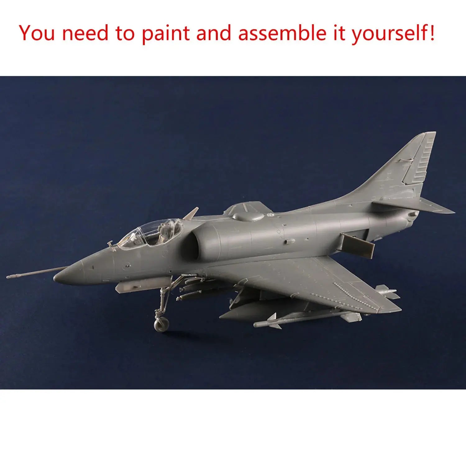 A-4C Skyhawk Attack Aircraft Model Kit 1/48 Scale – Unassembled Plastic Military Jet with Detailed Accessories - Model to assemble
