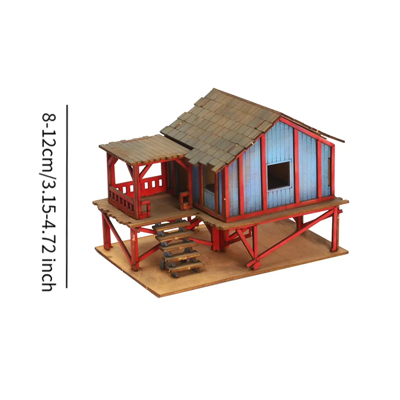 1/72 Models DIY Wooden House Assemble - Model to assemble
