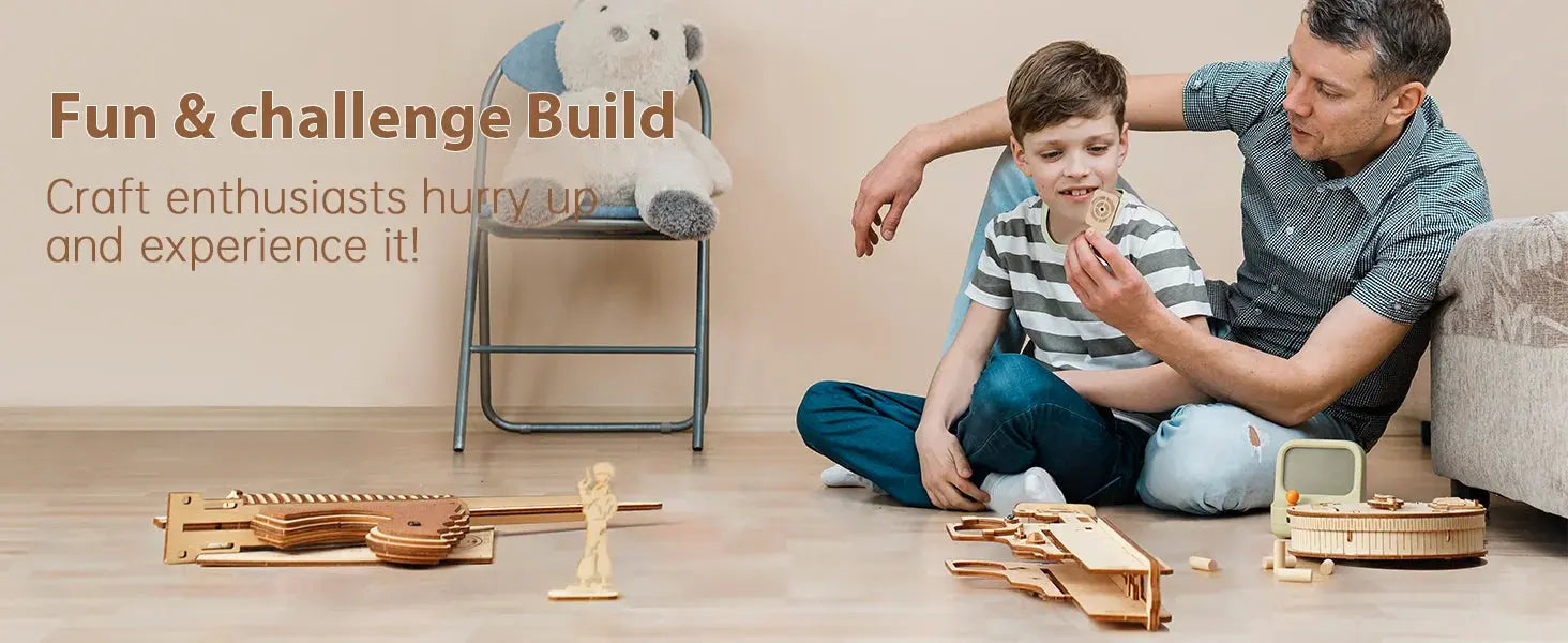 Thompson Submachine Gun 3D Wooden Puzzle - Model to assemble