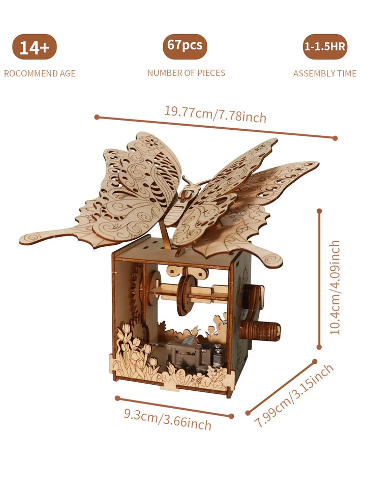 Butterfly Music Box Model to assemble