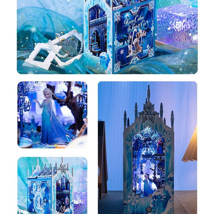 MU Frozen Bookend 3D Metal Puzzle DIY Assembly Kit, Brain Teaser, Office Decor, Birthday Christmas Halloween Gift, Collectible Model to assemble