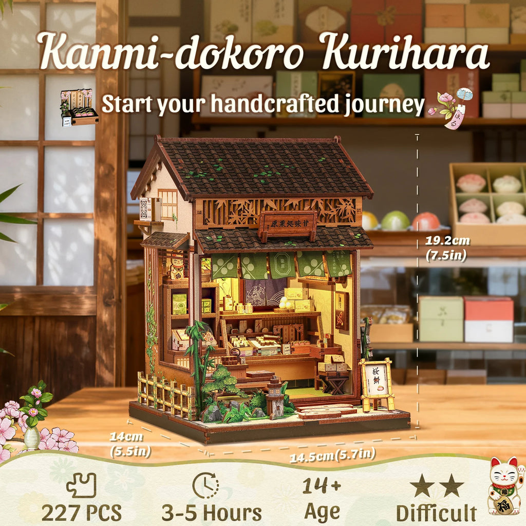 Japan Style Book Nook - Model to assemble