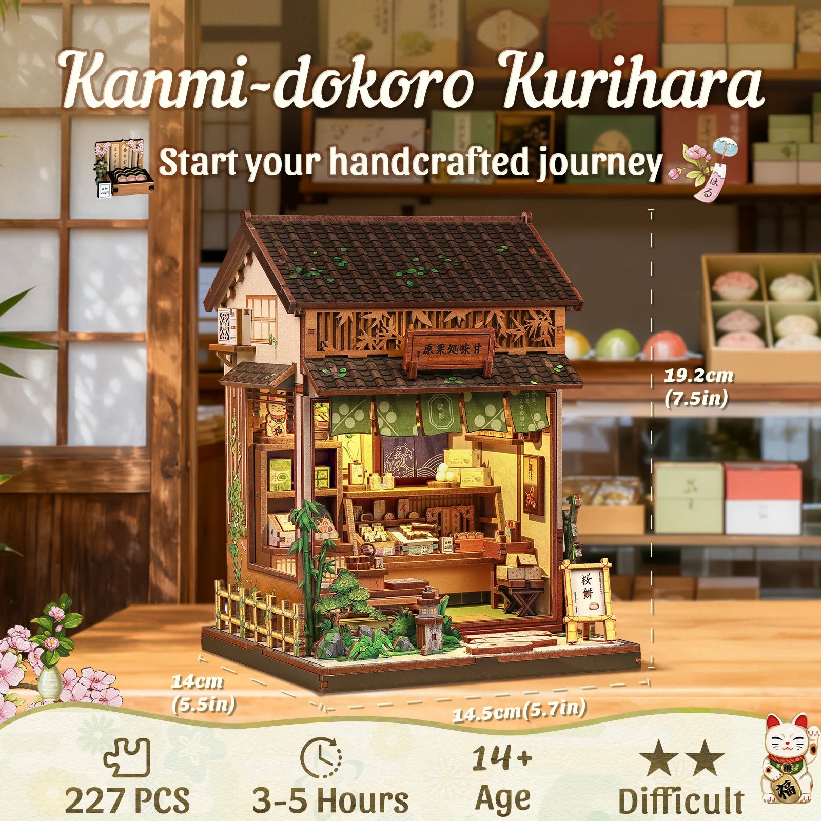 Japan Style Book Nook - Model to assemble