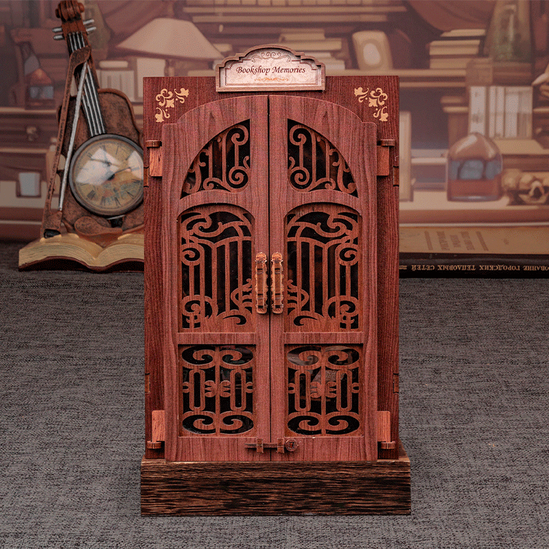 DIY Bookstore Book Nook with Light - Model to assemble