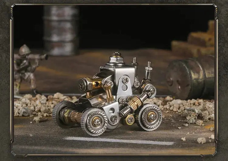 Mechanical Armor 3D Metal Puzzle Kit – DIY Tank, Motorcycle, Cannon & Airship Model Building Set for Adults - Model to assemble