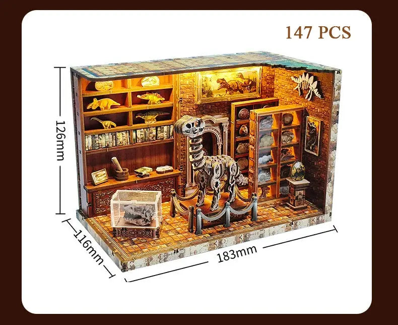 Dinosaur Research Institute Dollhouse - Model to assemble