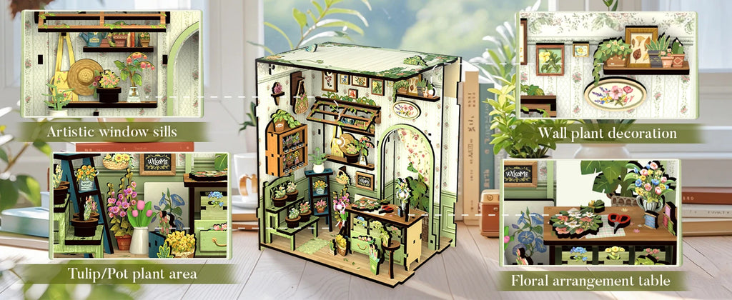 Japan Style Book Nook - Model to assemble