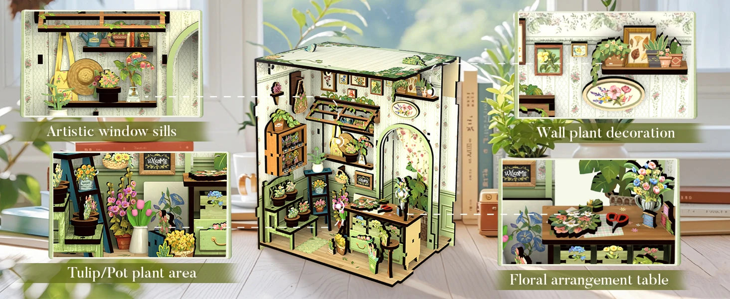 Japan Style Book Nook - Model to assemble