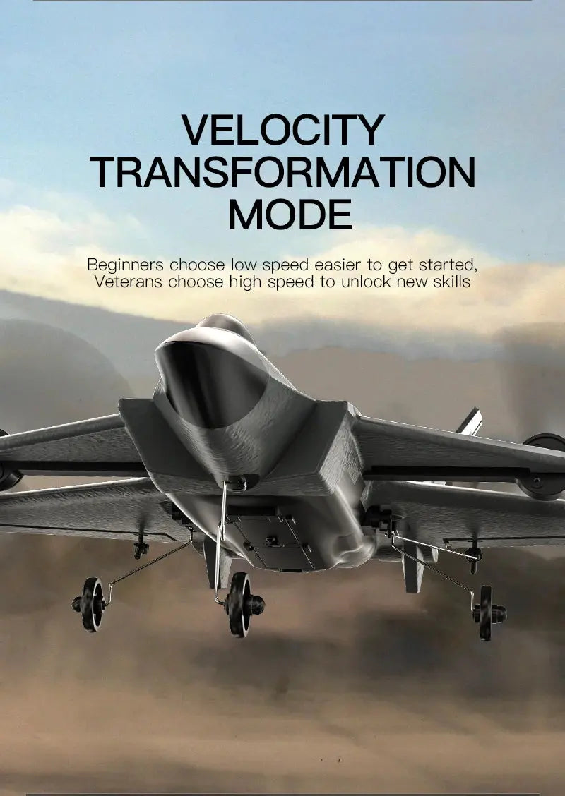 J20 Fighter Jet RC Plane 2.4G 6CH Brushless Motor – Fixed Wing Model Kit - Model to assemble