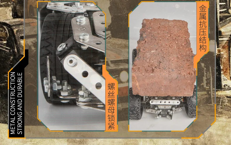 Racing Off-road Vehicle Model Screws And Nuts Disassembly