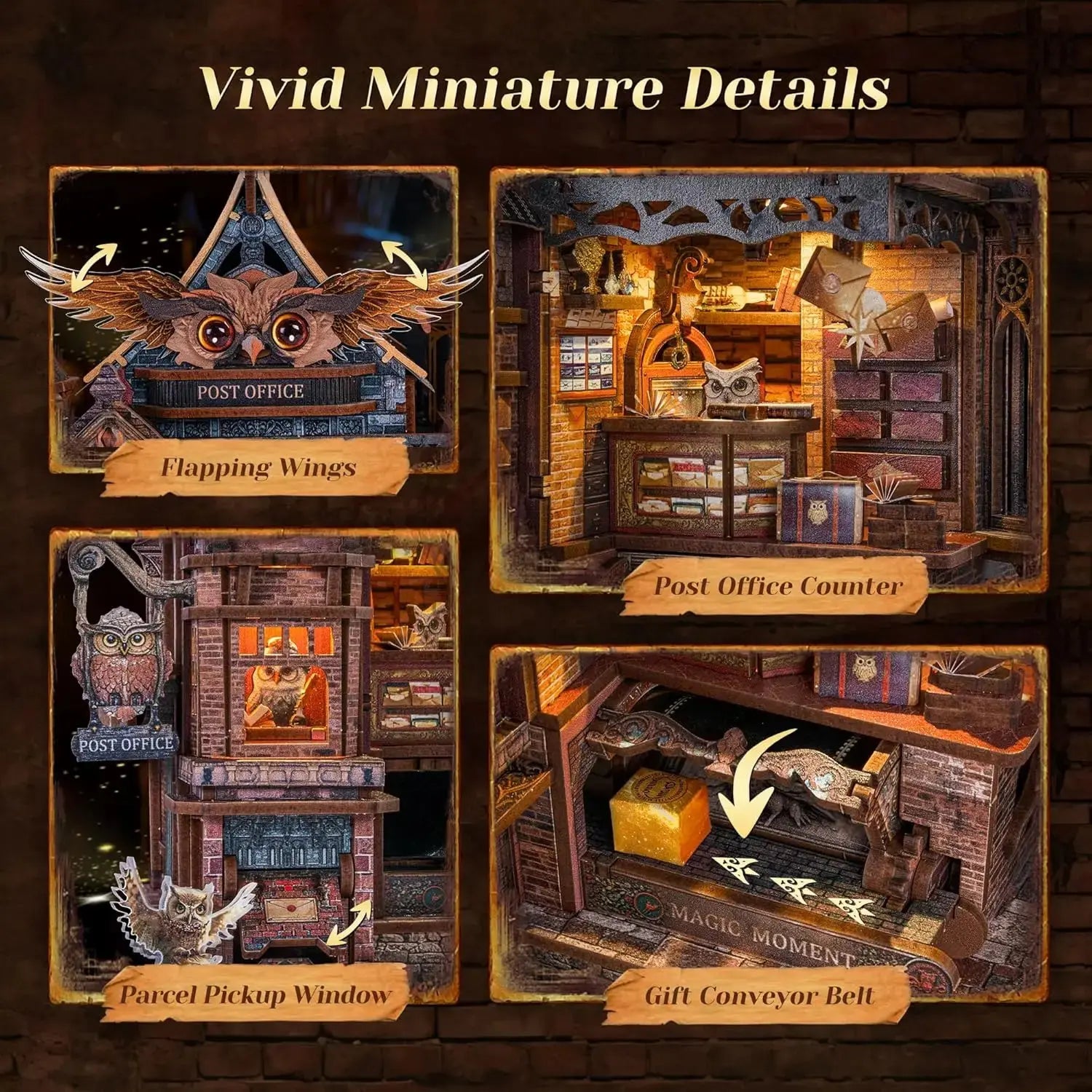 Owl Post Office DollHouse - Model to assemble