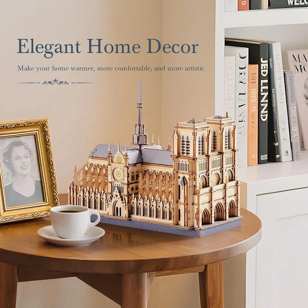 Paris Cathedral Wooden Model Kit - Model to assemble