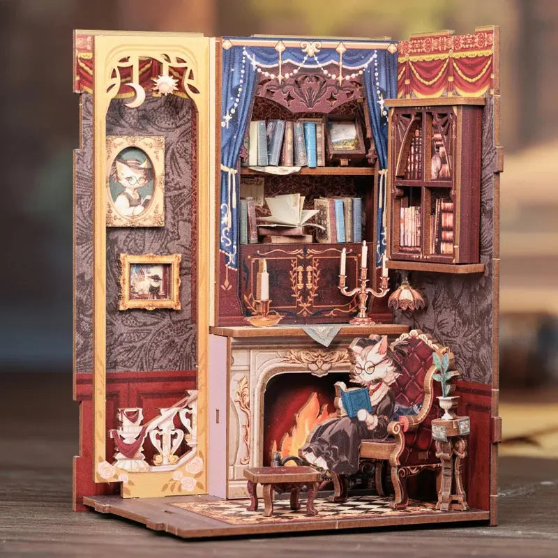 DIY Bookstore Book Nook with Light - Model to assemble