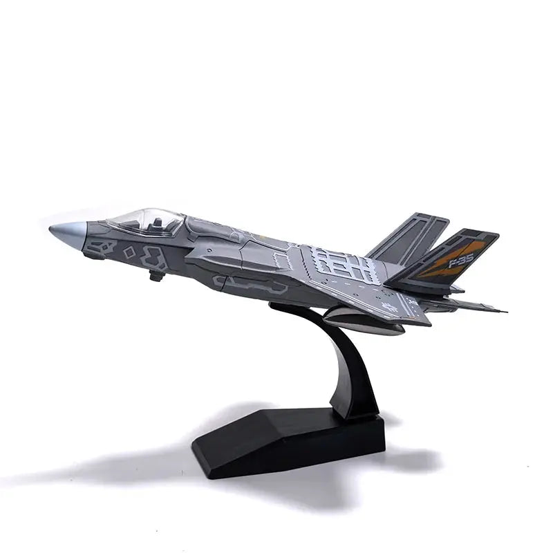 DIY Military Aircraft Model Kit – F14, F35, B2 Bomber & AH64 Helicopter Building Blocks - Model to assemble