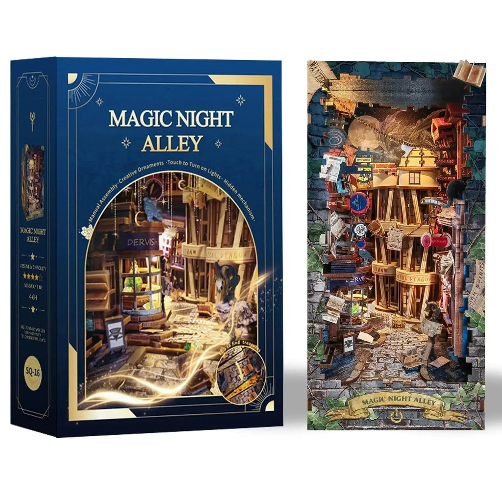 Magic Night Alley with LED lights
