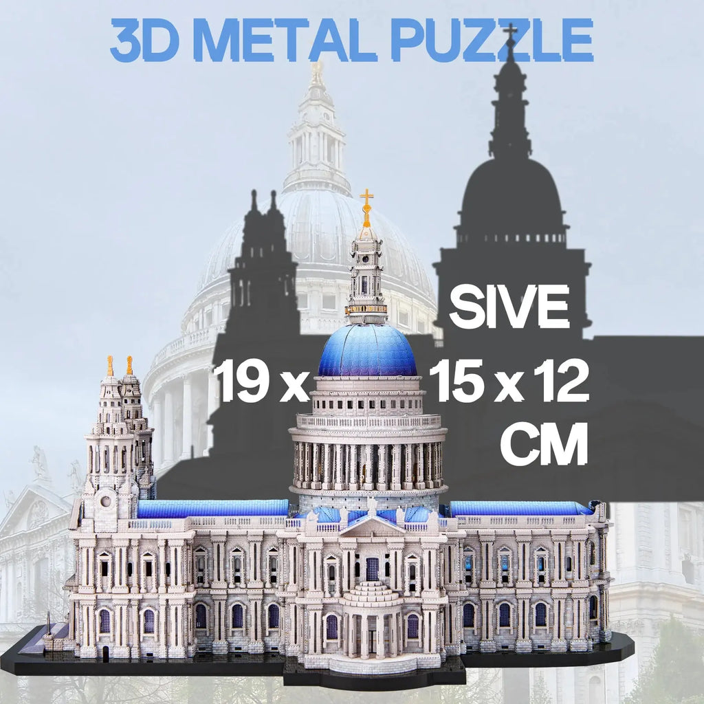 St. Paul's Cathedral 3D Metal Model Kit Model to assemble