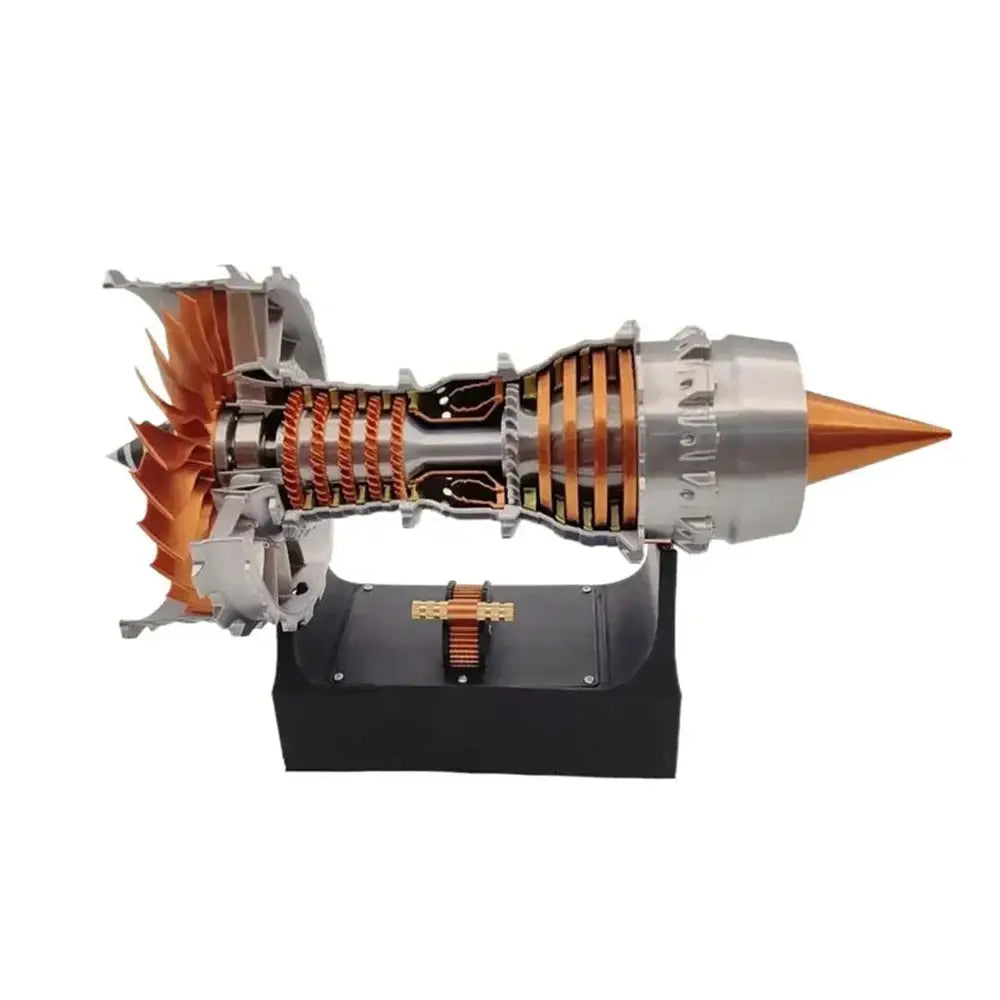 1:8 Turbofan Jet Engine Model Kit — 3D Printed, Build-It-Yourself, Ages 12+