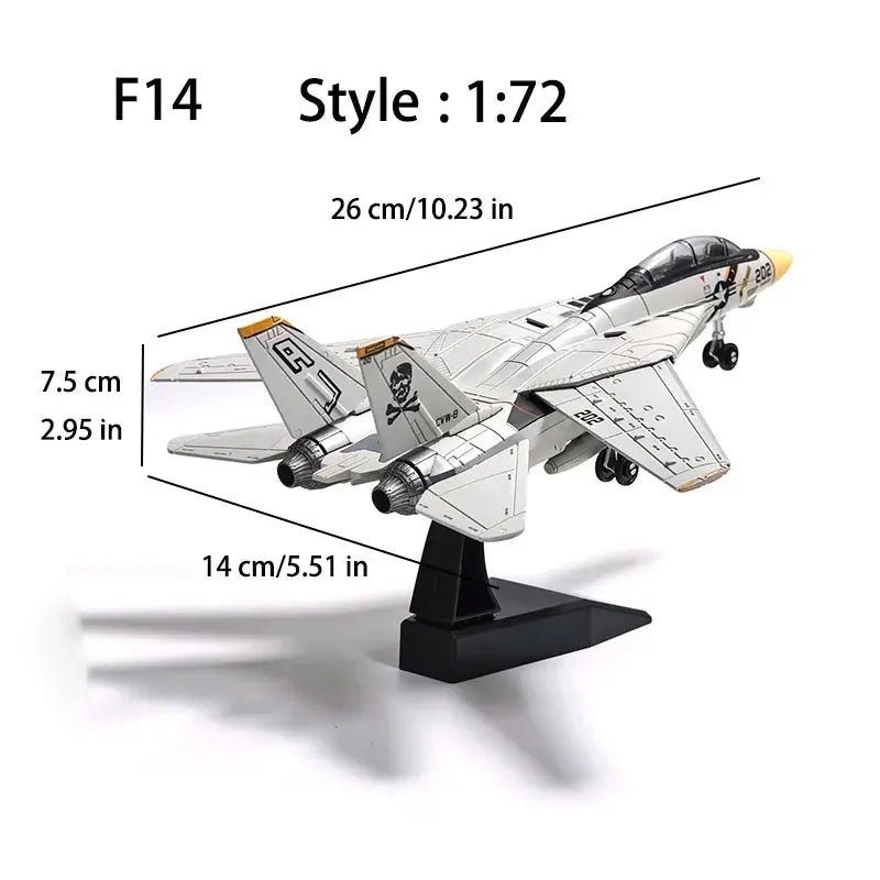 DIY Military Aircraft Model Kit – F14, F35, B2 Bomber & AH64 Helicopter Building Blocks - Model to assemble