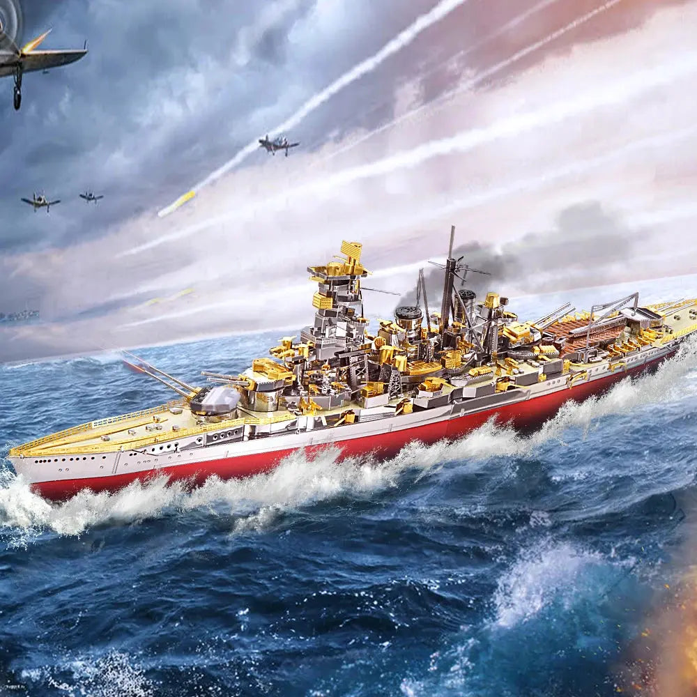 Yamato Nagato Class Battleship Metal Model to assemble