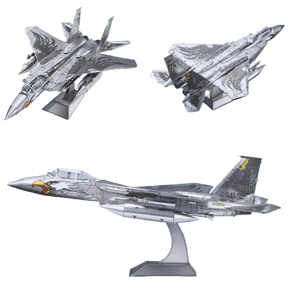 F-15 Eagle 3D Metal Model Kit Model to assemble