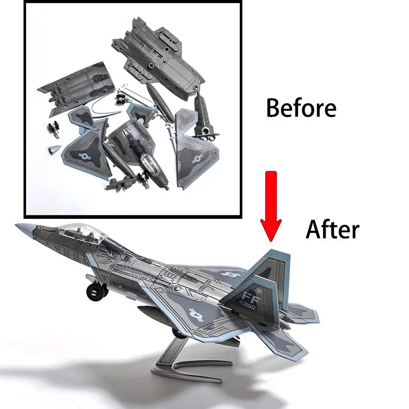 F-14 Tomcat Fighter Jet Building Block Set – Military Aircraft DIY Model Kit for Teens & Adults Model to assemble