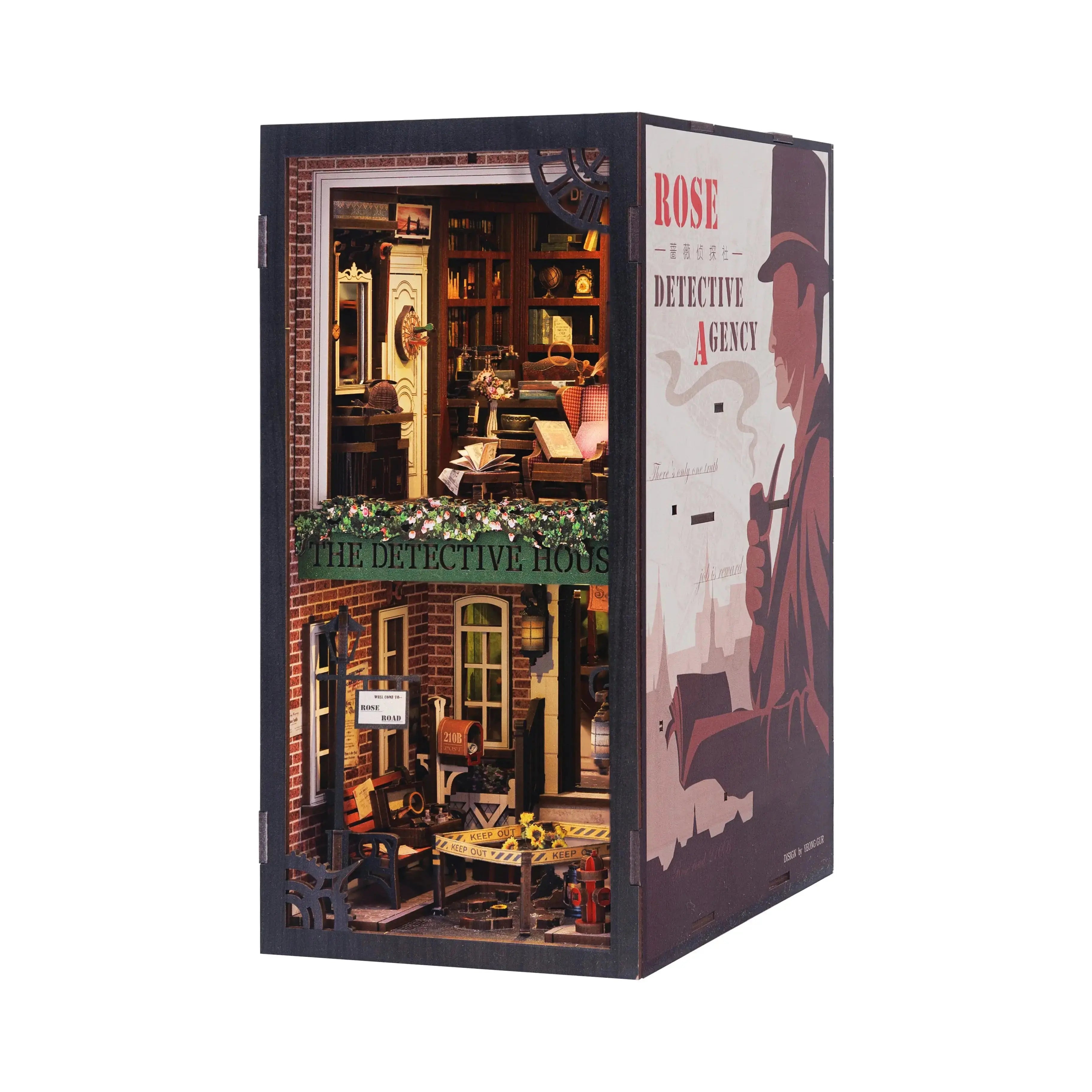 Detective Agency bookend - Model to assemble