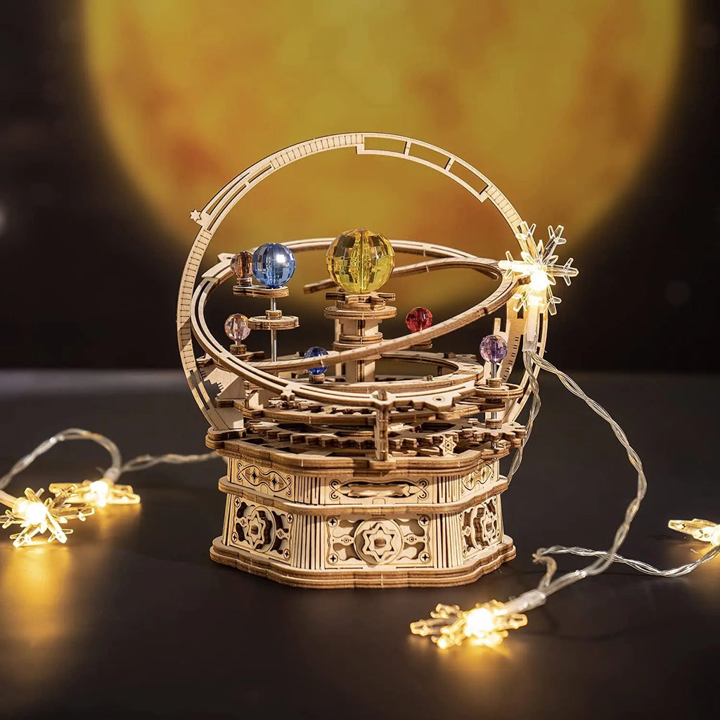 Starry Night Rotatable Assembly Music Box Educational - Model to assemble