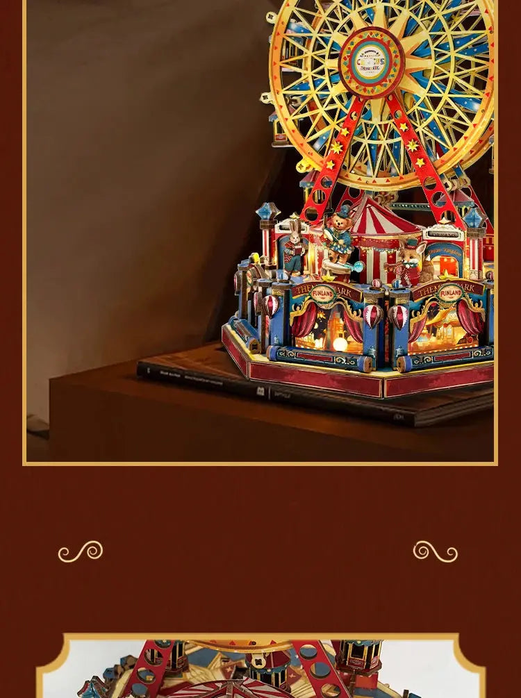 Century Ferris Wheel Music Box Doll Houses - Model to assemble