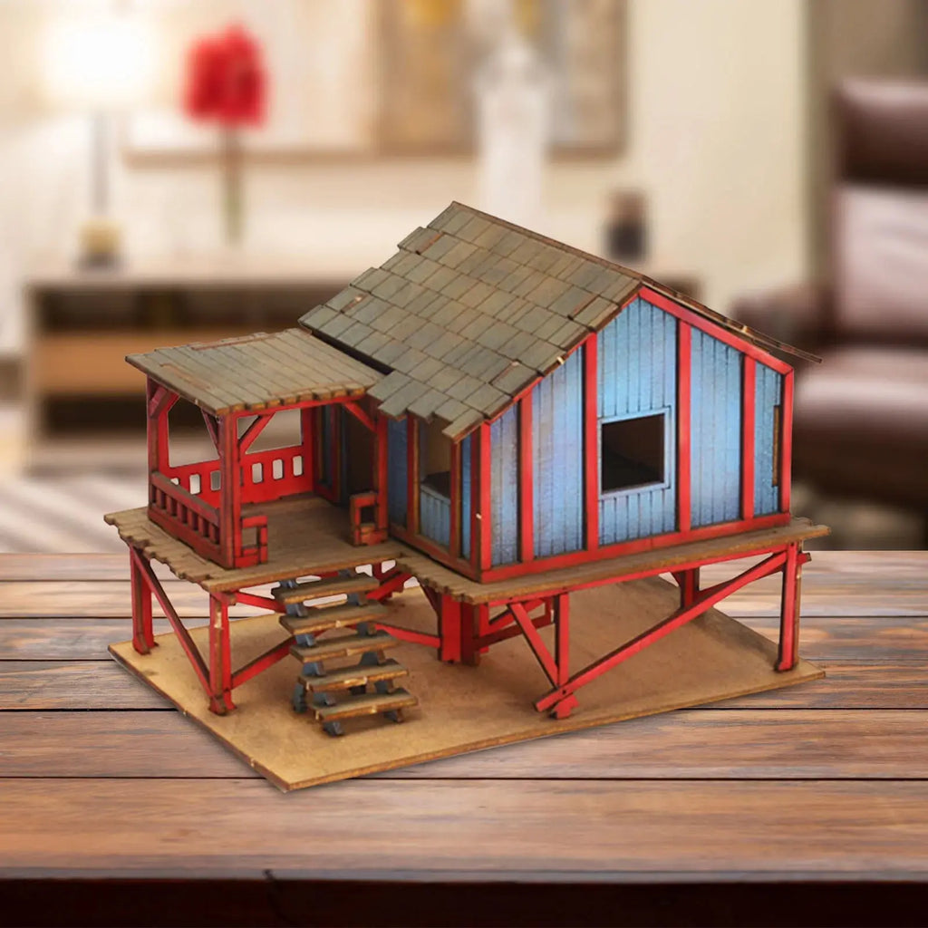 1/72 Models DIY Wooden House Assemble - Model to assemble