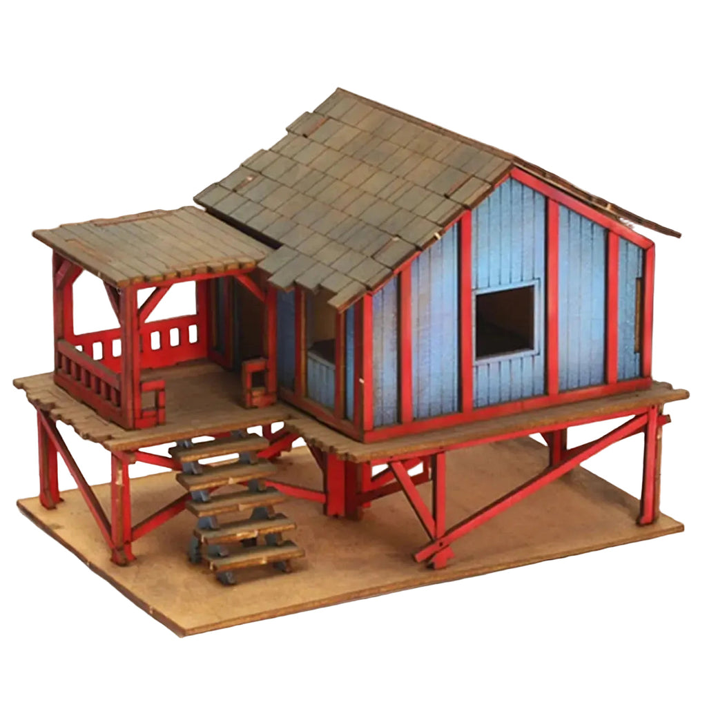 1/72 Models DIY Wooden House Assemble Model to assemble