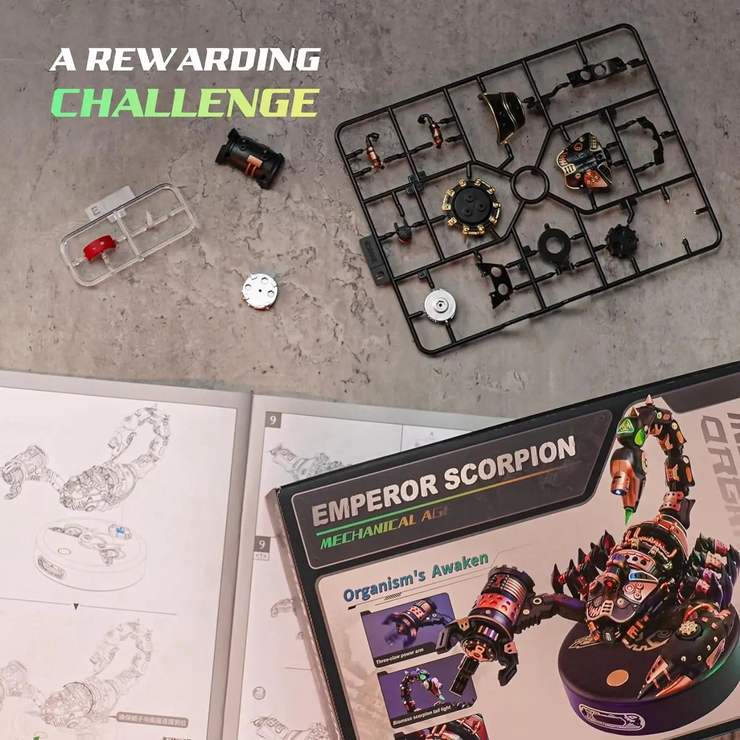 Emperor Scorpion with LED Light - Model to assemble