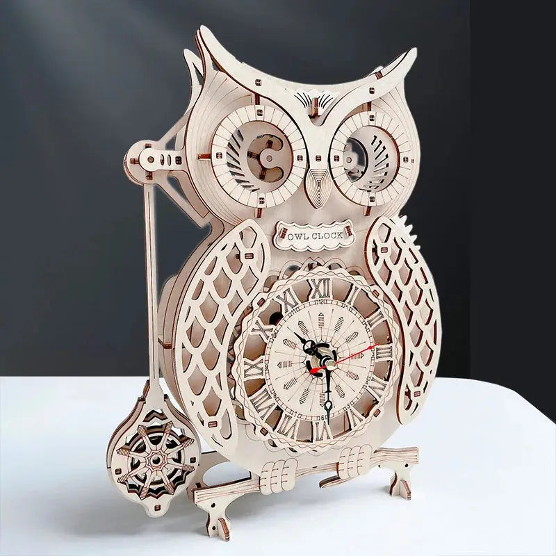 Vintage Pendulum Owl Clock Ferris Wheel Model to assemble