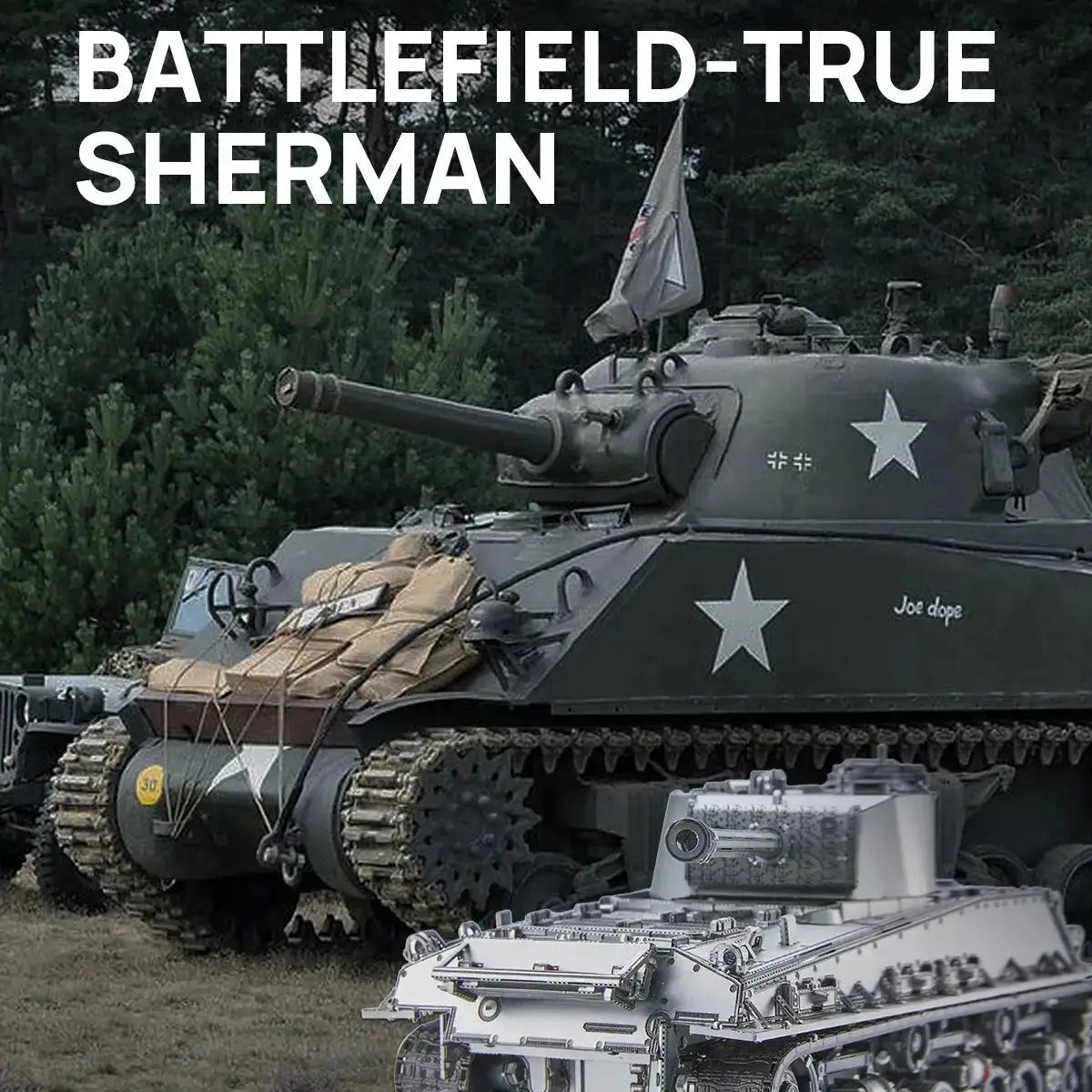 M4 Sherman 1:48 3D Metal Model Kit