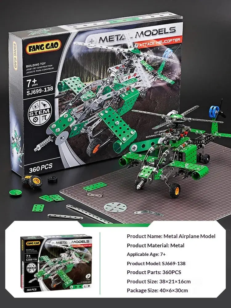 Metal Off-Road Vehicle Building Blocks - Model to assemble