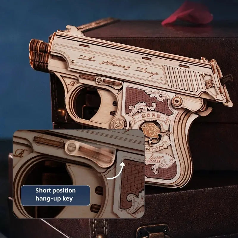 Wooden Gun Model Kit - Model to assemble