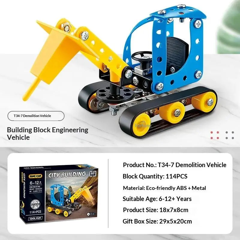 Metal Off-Road Vehicle Building Blocks - Model to assemble