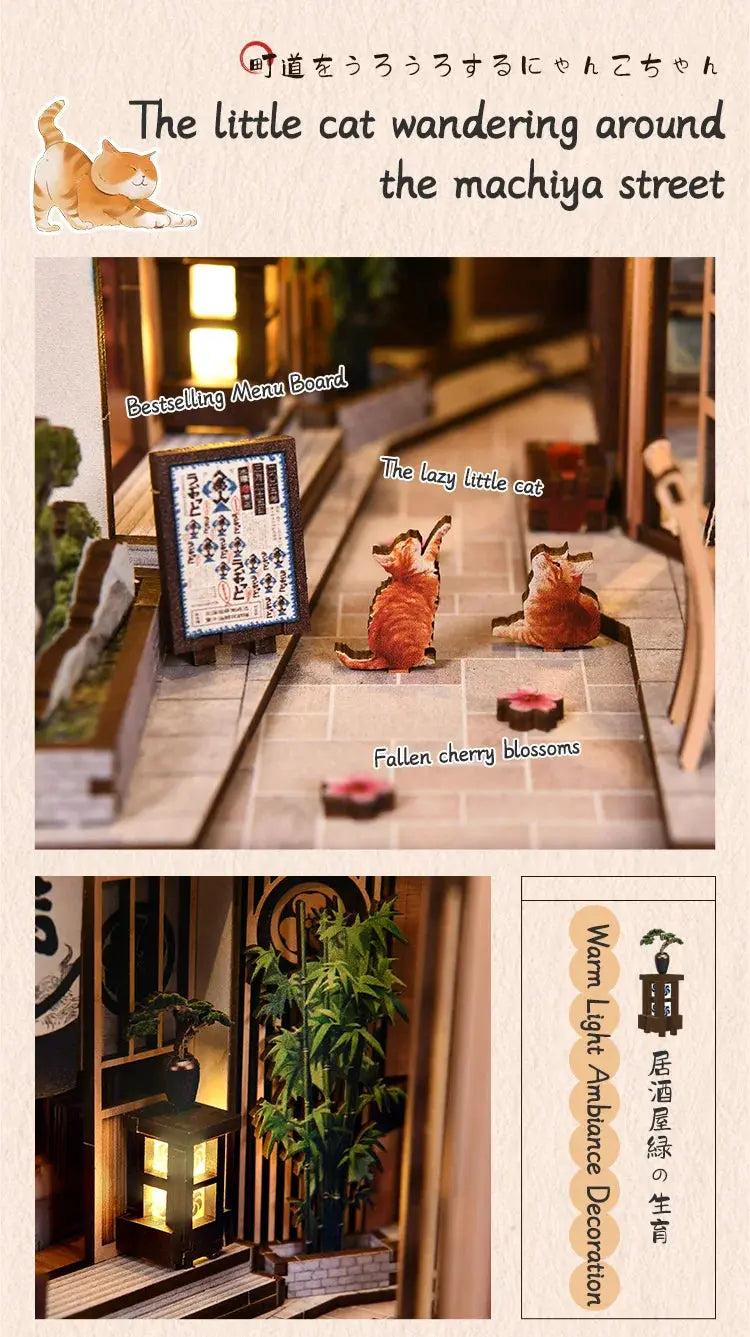Cat's Alley DIY Miniature House - Model to assemble